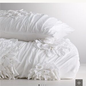 RH fleur standard sham white